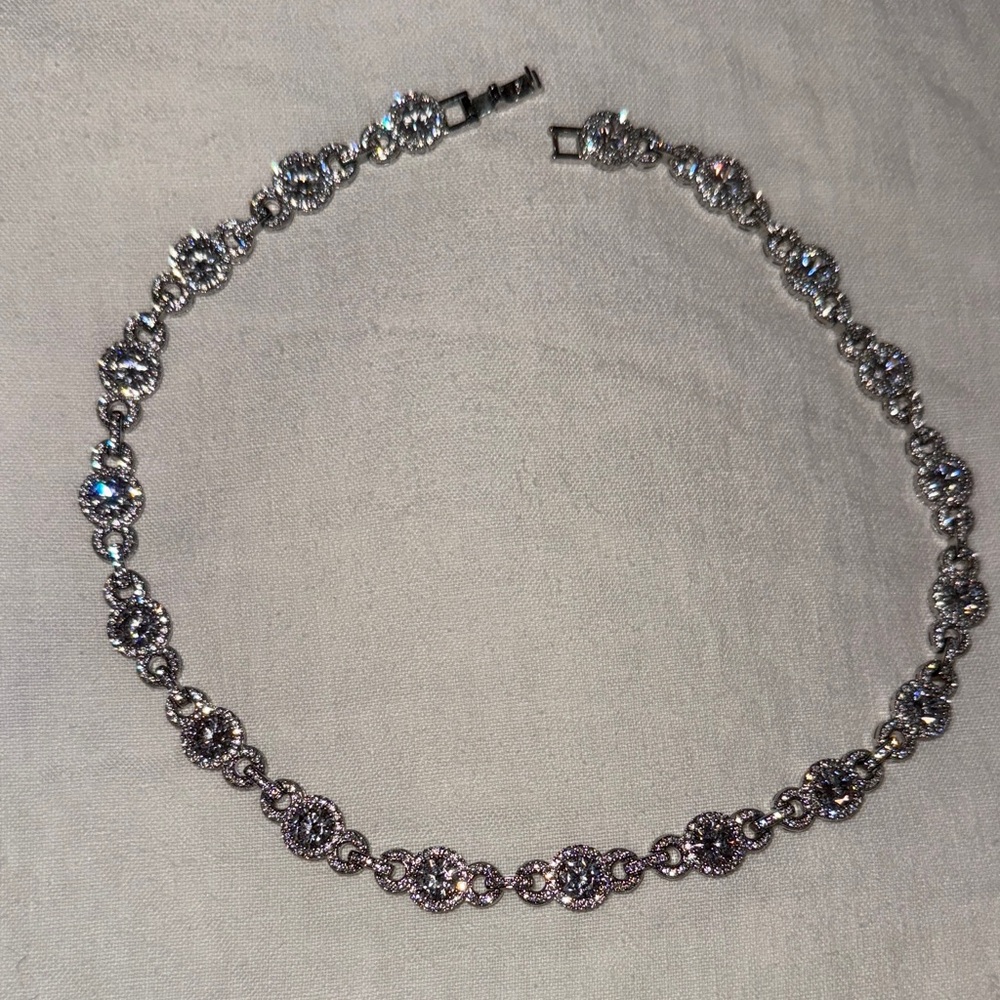 CZ diamond necklace
